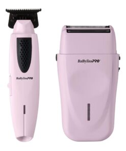 BaBylissPRO LithiumFX+ Trimmer & Double-Foil Shaver Combo (Pink)