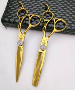 Alternative view of Gold and Black Pro Shears
